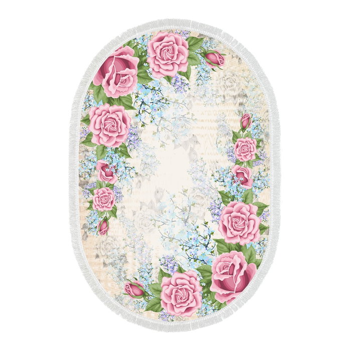 Conceptum Mu174 - Powder (Oval) Alfombra de Poliamida 120 x 180 cm